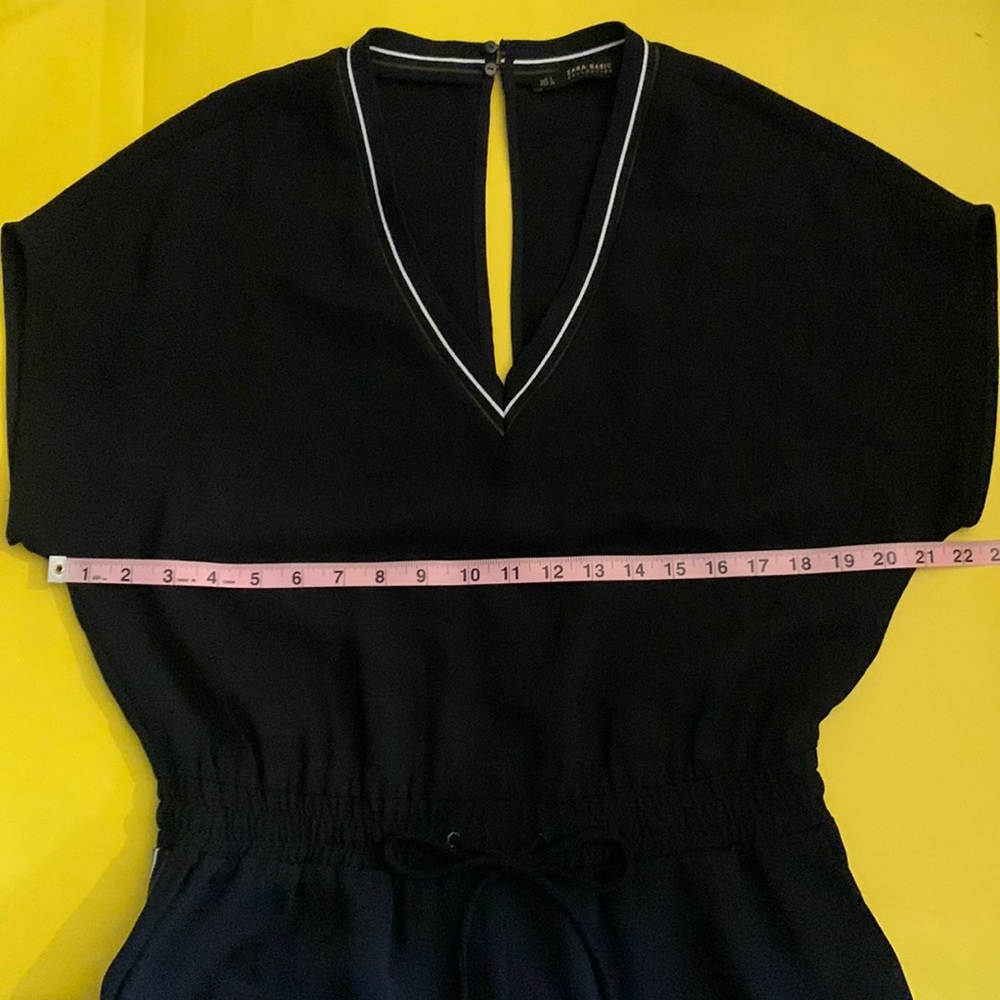 ZARA BASIC COLLECTION black jumpsuit - Picture 9 of 11